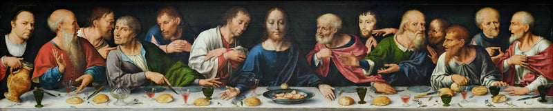Retabel van de Droefenis van Christus: Het Laatste Avondmaal - Joos van Cleve