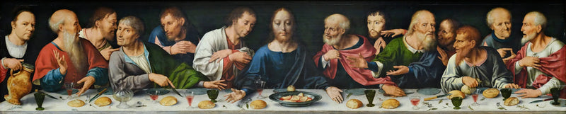 Retabel van de Droefenis van Christus: Het Laatste Avondmaal - Joos van Cleve