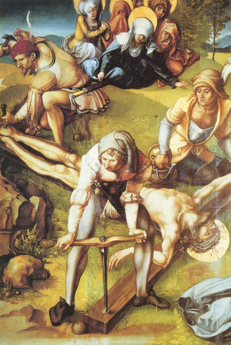 Retabel van de Mater Dolorosa, scène: Christus gekruisigd - Albrecht Dürer