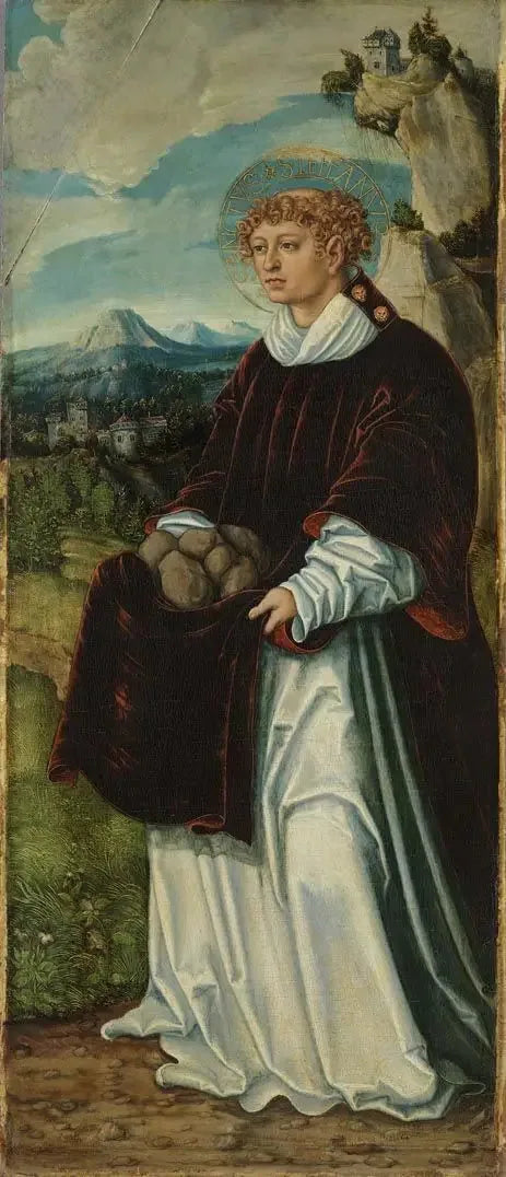 Retabel van Pfirtscher : Sint-Eustatius - Lucas Cranach de Oudere