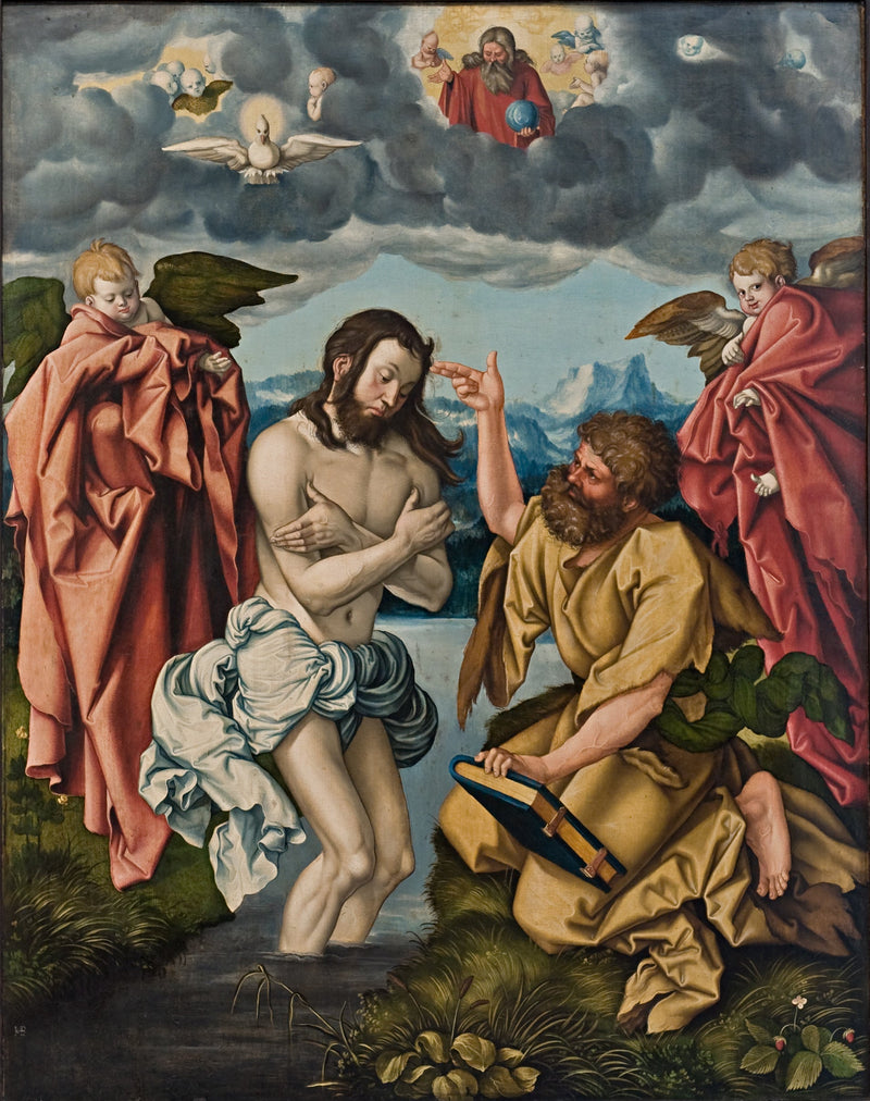 Retabel van Sint Jan: Doop van Christus - Hans Baldung Grien