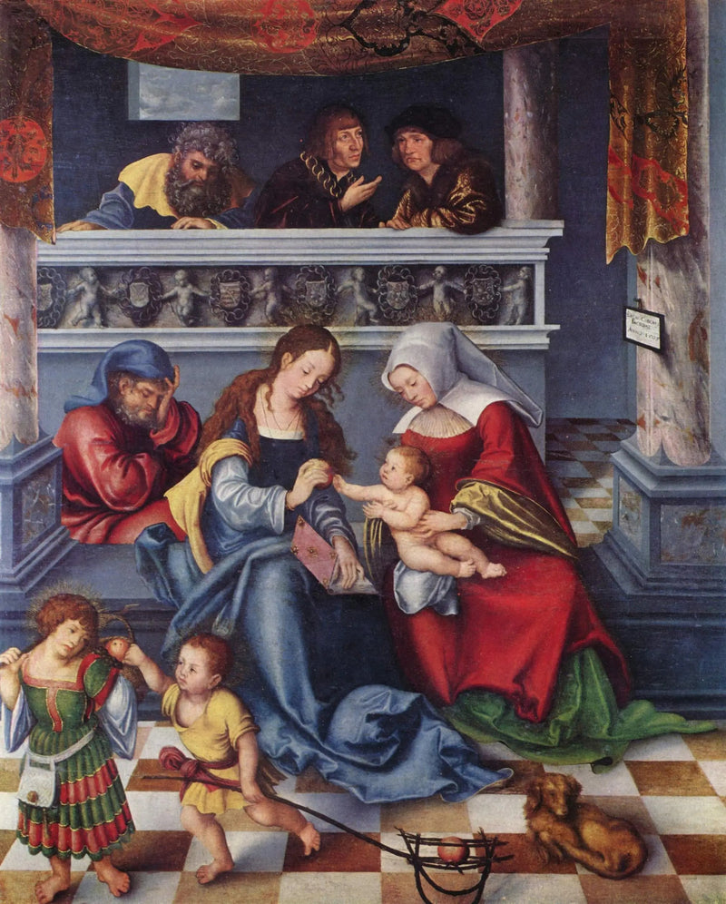 Retabel van Torgau: Heilige Familie - Lucas Cranach de Oudere