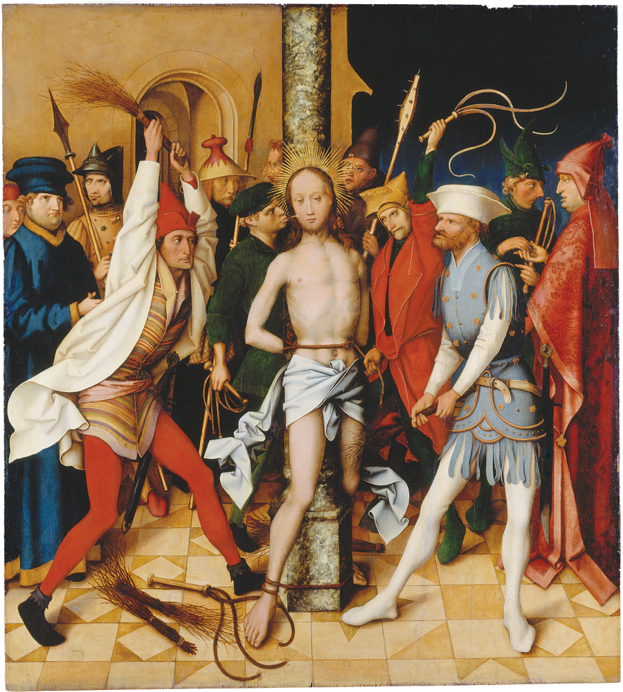 Dominicaanse altaarretabel van Frankfurt: Flagellatie - Hans Holbein de Oudere