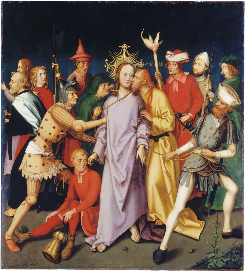Dominicaans altaarstuk uit Frankfurt: De arrestatie van Christus - Hans Holbein de Oudere