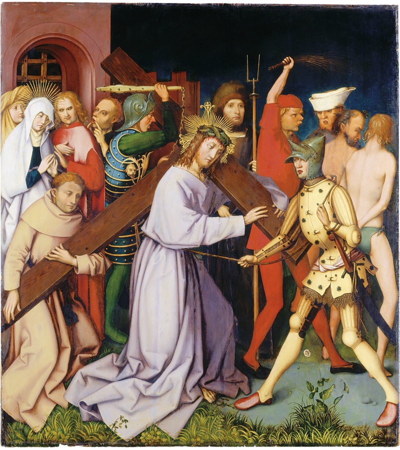 Dominicaans altaarstuk uit Frankfurt: Drager van het Kruis - Hans Holbein de Oudere