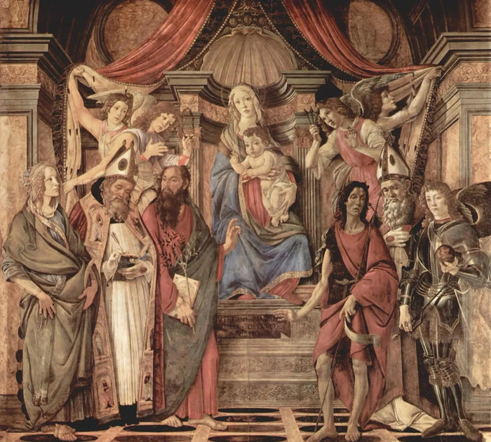 Het altaarstuk van San Barnaba, circa 1487-1488 - Sandro Botticelli