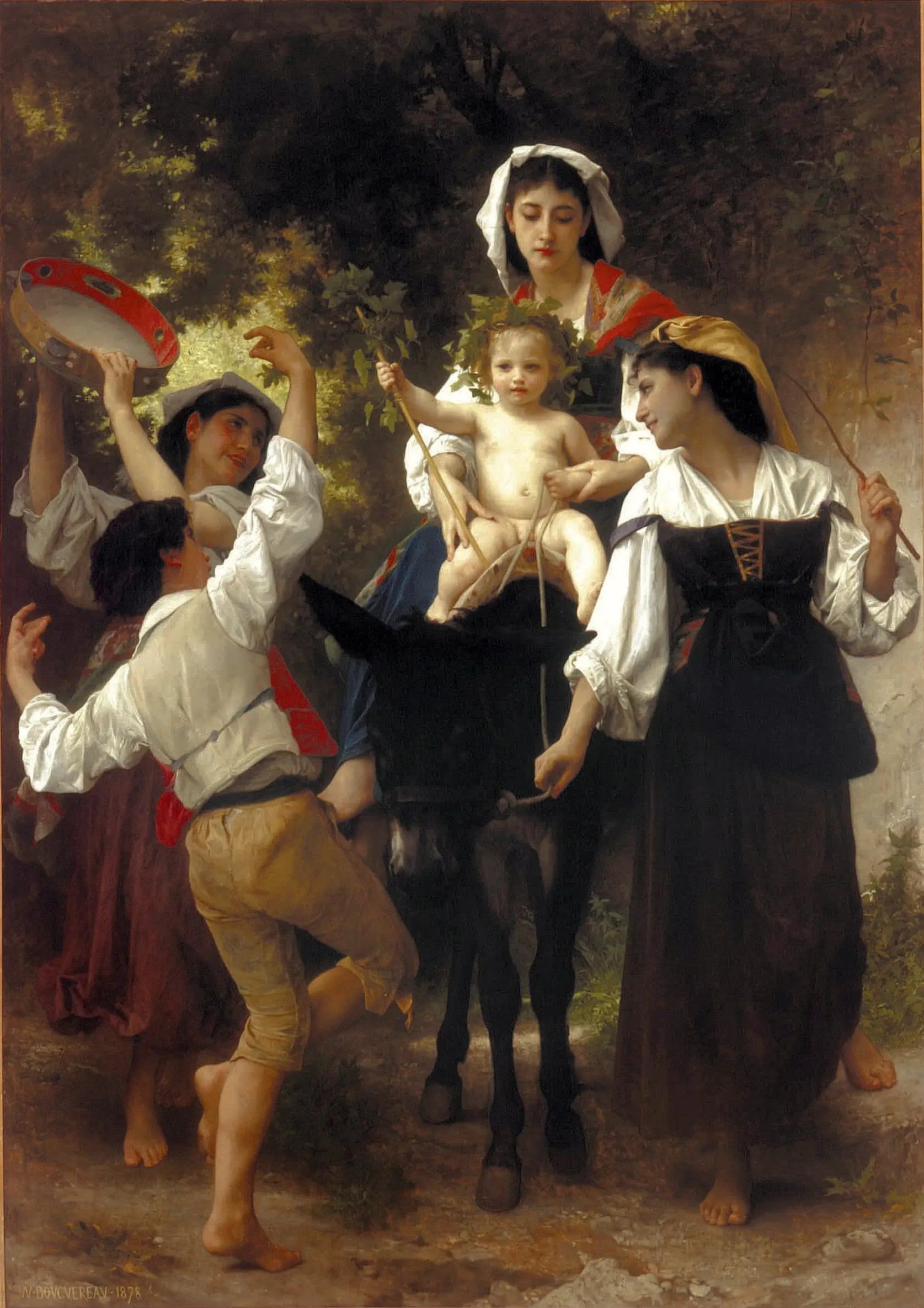 Retour de la Moisson - Bouguereau image 1 copie de tableau peinte à la main