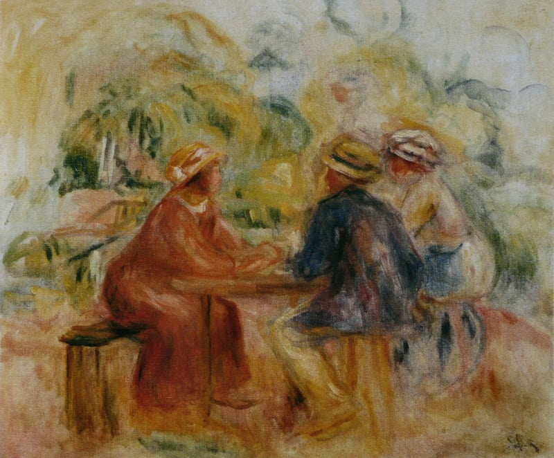 Ontmoeting in de tuin - Pierre-Auguste Renoir