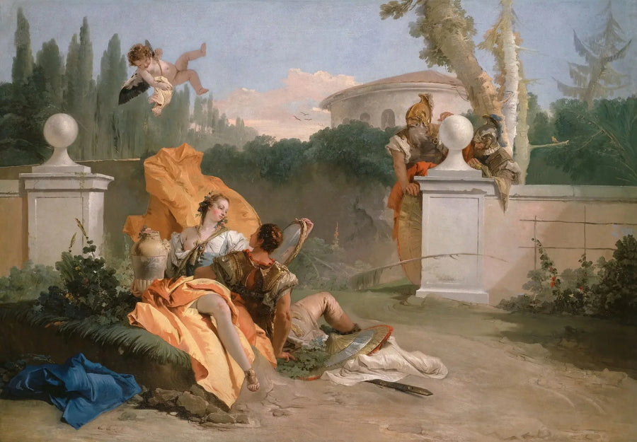 Rinaldo en Armida in haar tuin - Giovanni Battista Tiepolo