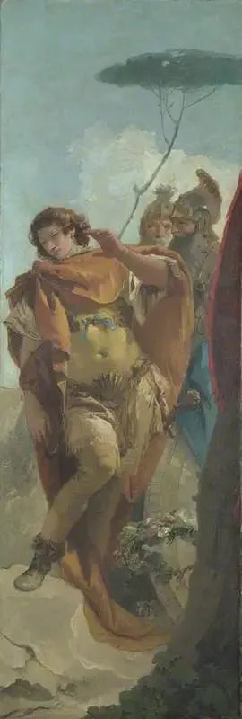 Rinaldo verandert in Schande van het Magische Schild - Giovanni Battista Tiepolo