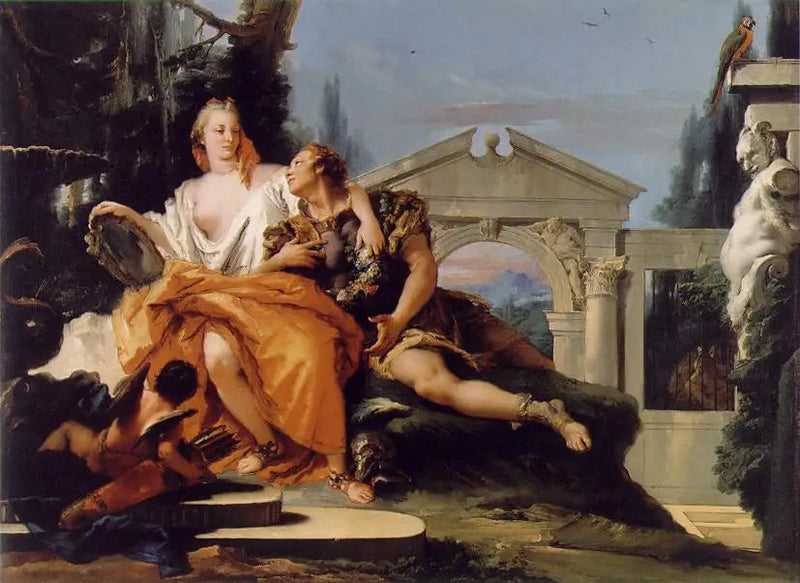 Rinaldo onder de betovering van Armida - Giovanni Battista Tiepolo