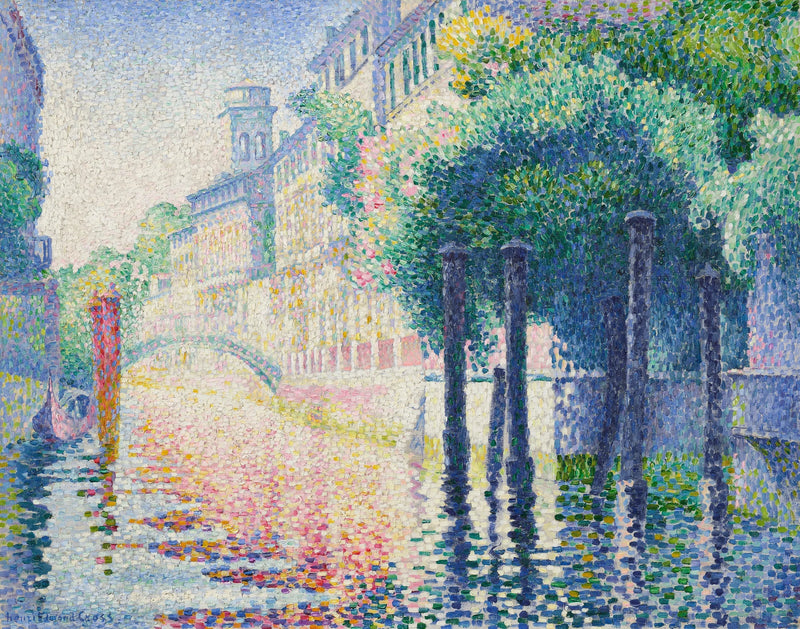 Rio San Trovaso, Venetië - Henri-Edmond Cross
