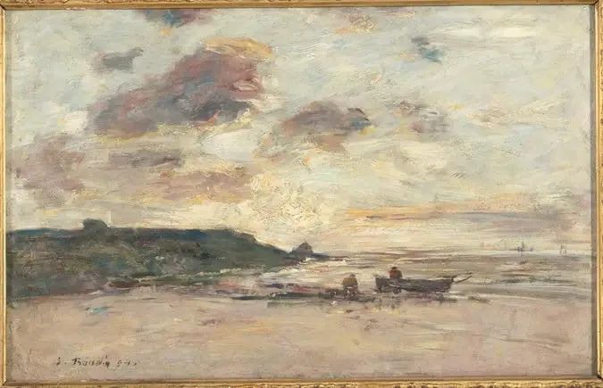 Kusten in de omgeving van Trouville - Eugène Boudin