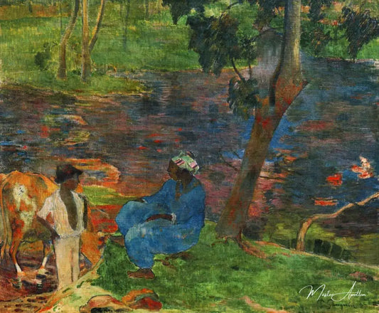 Rives du fleuve à la Martinique - Paul Gauguin - Reproductions de tableaux et peintures haut de gamme