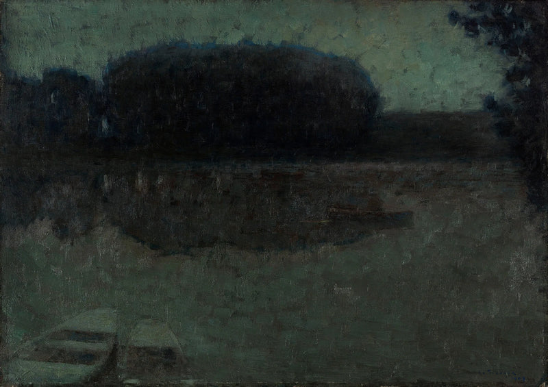 Blauwe rivier, Montreuil-Bellay - Henri Le Sidaner