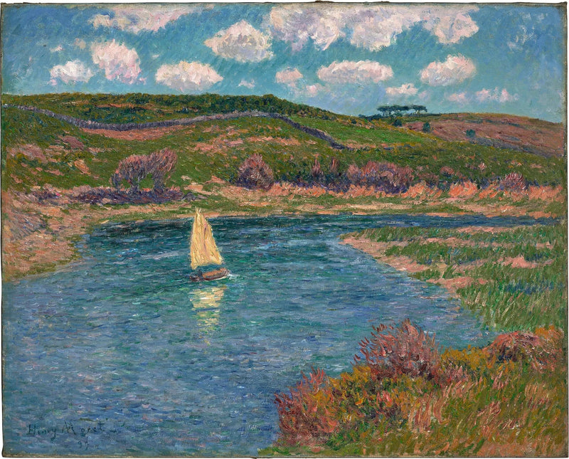 Rivier van Pont-Aven, Finistère - Henry Moret