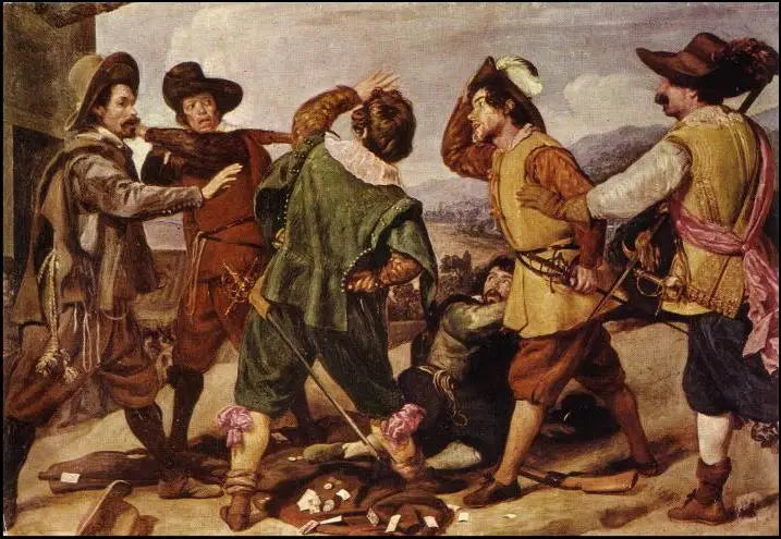 Gevecht tussen soldaten voor de Spaanse ambassade - Diego Velázquez