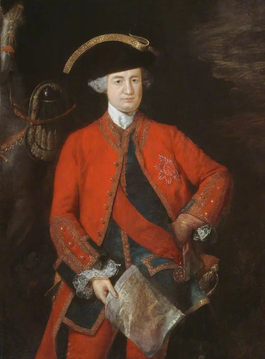 Robert, Lord Clive (1725–1774), in generaalofficieruniform - Thomas Gainsborough

Source:
Robert, Lord Clive (1725–1774), en uniforme d'officier général - Thomas Gainsborough