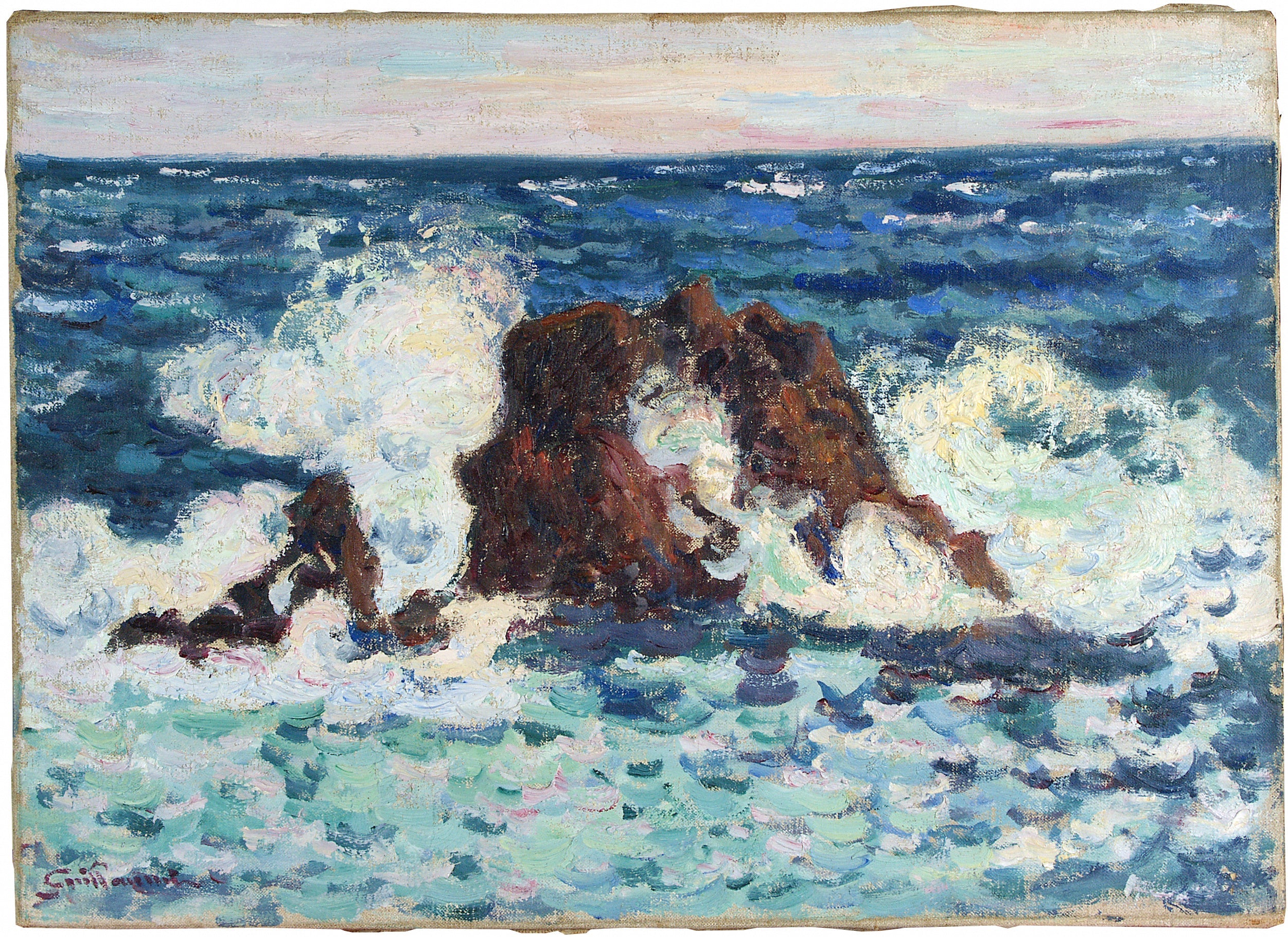 Rocher à la pointe de la Baumette - Armand Guillaumin - Alpha Reproduction