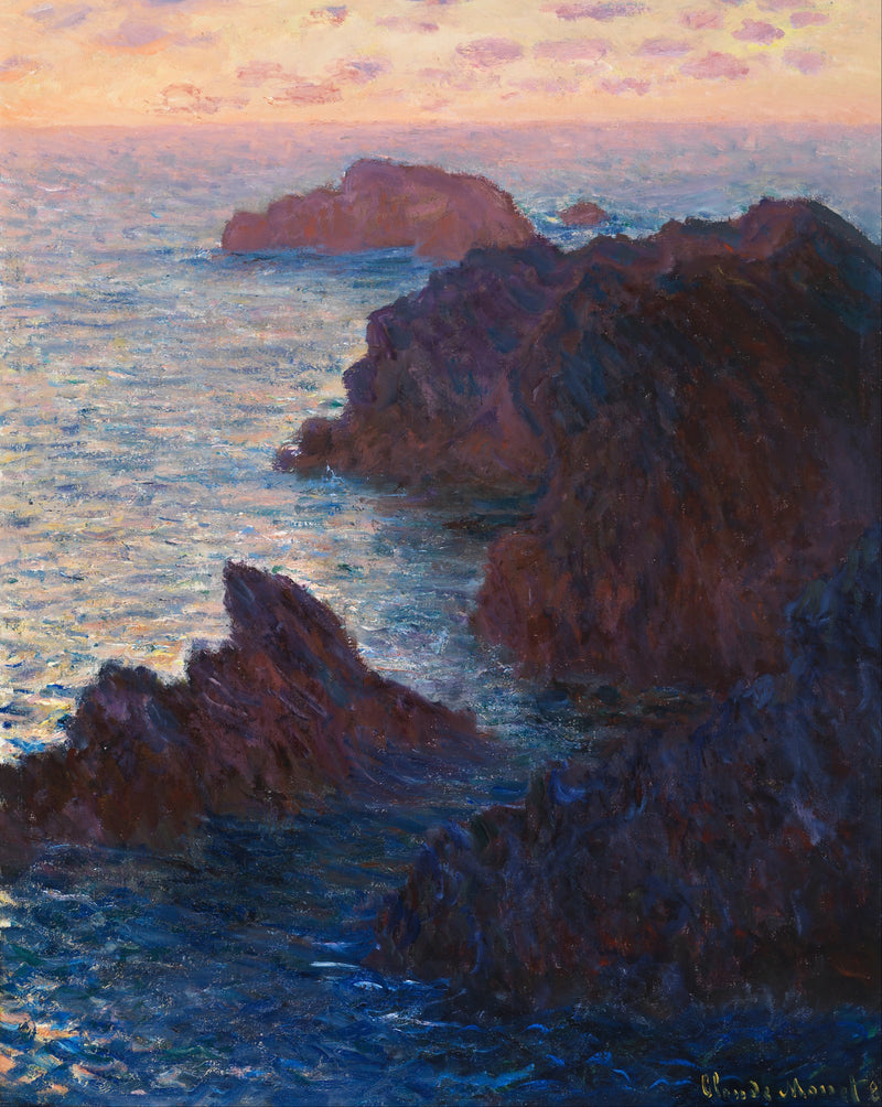 Rotsen in Belle-Île, Port-Domois W1101 - Claude Monet