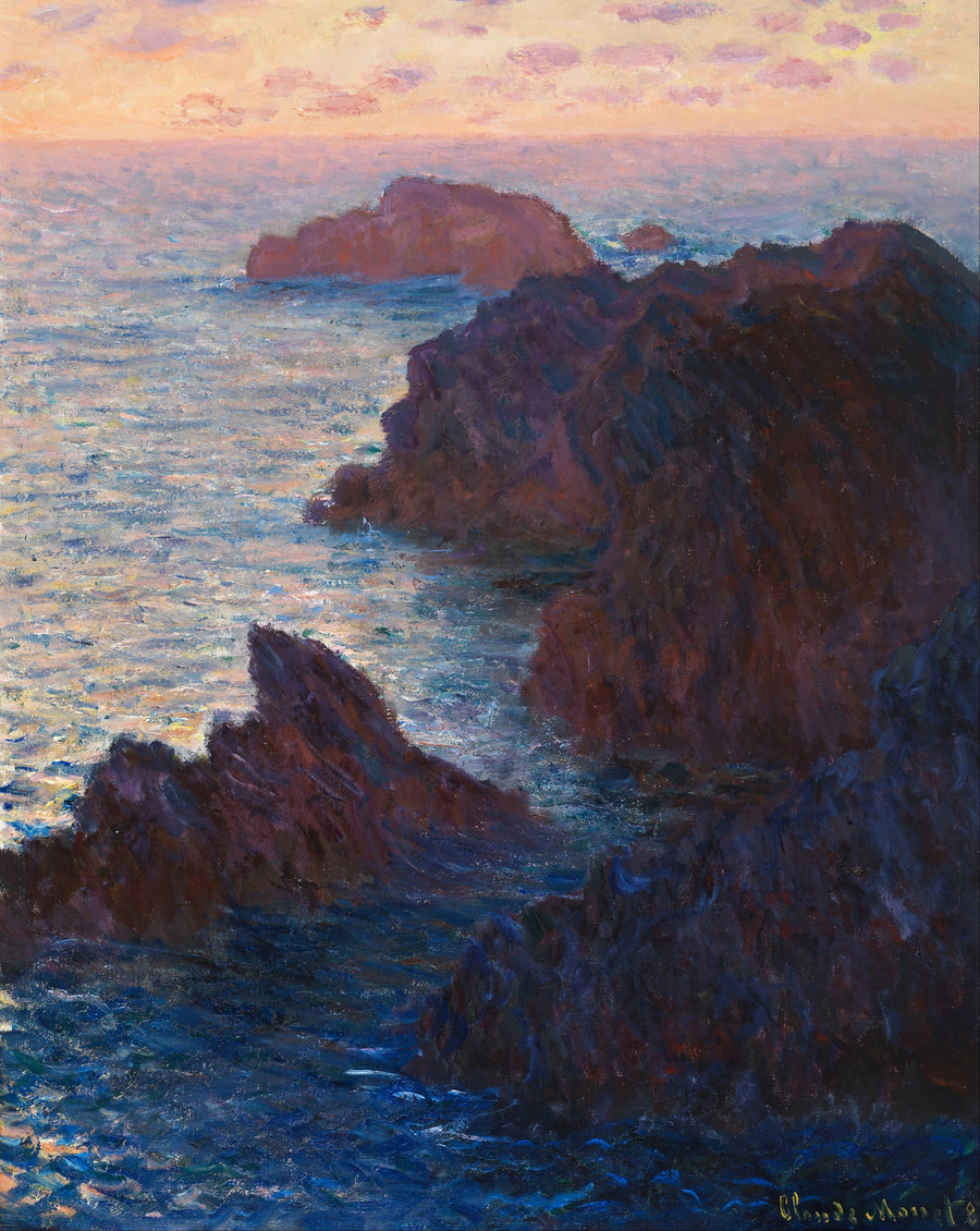 Rotsen in Belle-Île, Port-Domois W1101 - Claude Monet