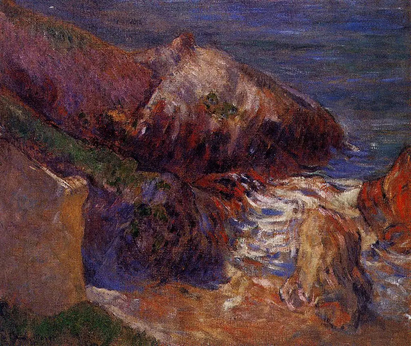 Rotsen aan de kust - Paul Gauguin
