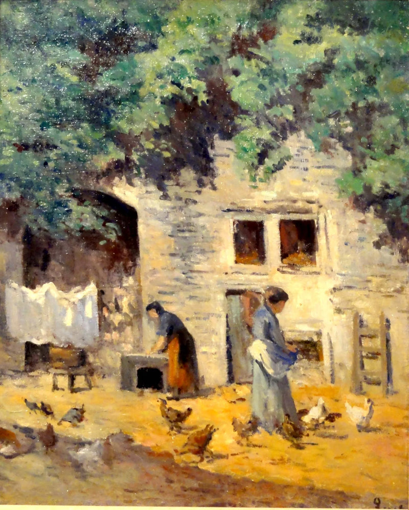 Rollebois, boerderijplein - Maximilien Luce