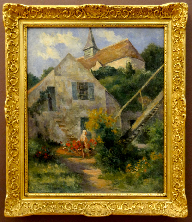 Rolleboise, de kerk en het huis van de schilder - Maximilien Luce