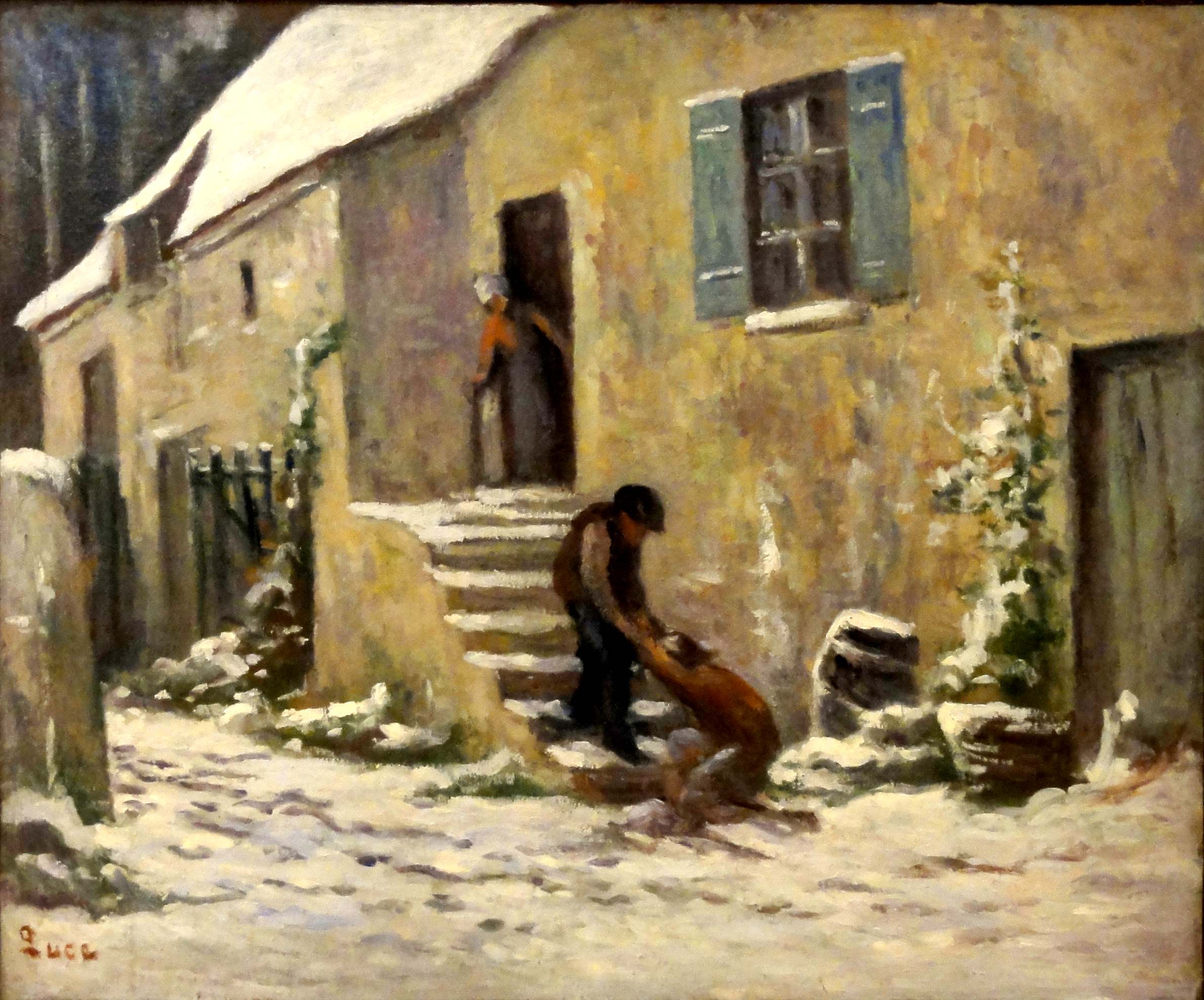 Rolleboise, le retour de l'enfant prodigue - Maximilien Luce image 1 reproduction réalisée par Alpha Reproduction