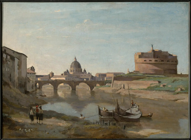 Rome, het kasteel Sant'Angelo - Jean-Baptiste Camille Corot