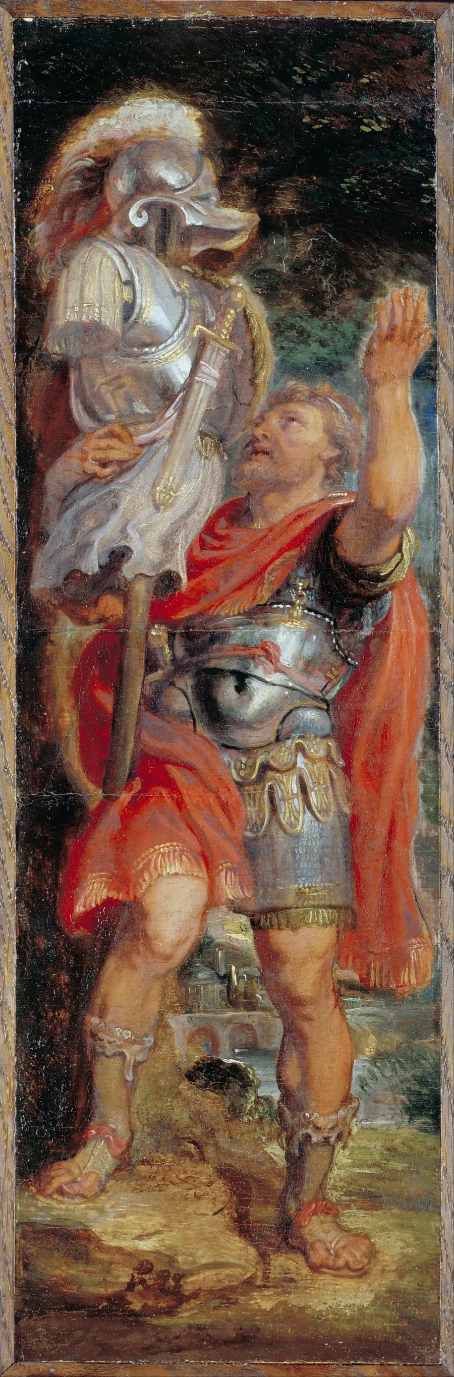 Romulus installeert een trofee - Peter Paul Rubens