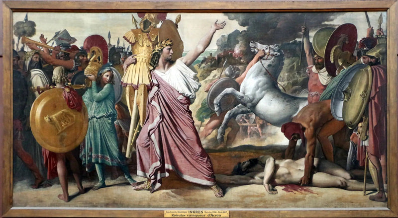 Romulus, winnaar van Acron - Jean-Auguste-Dominique Ingres