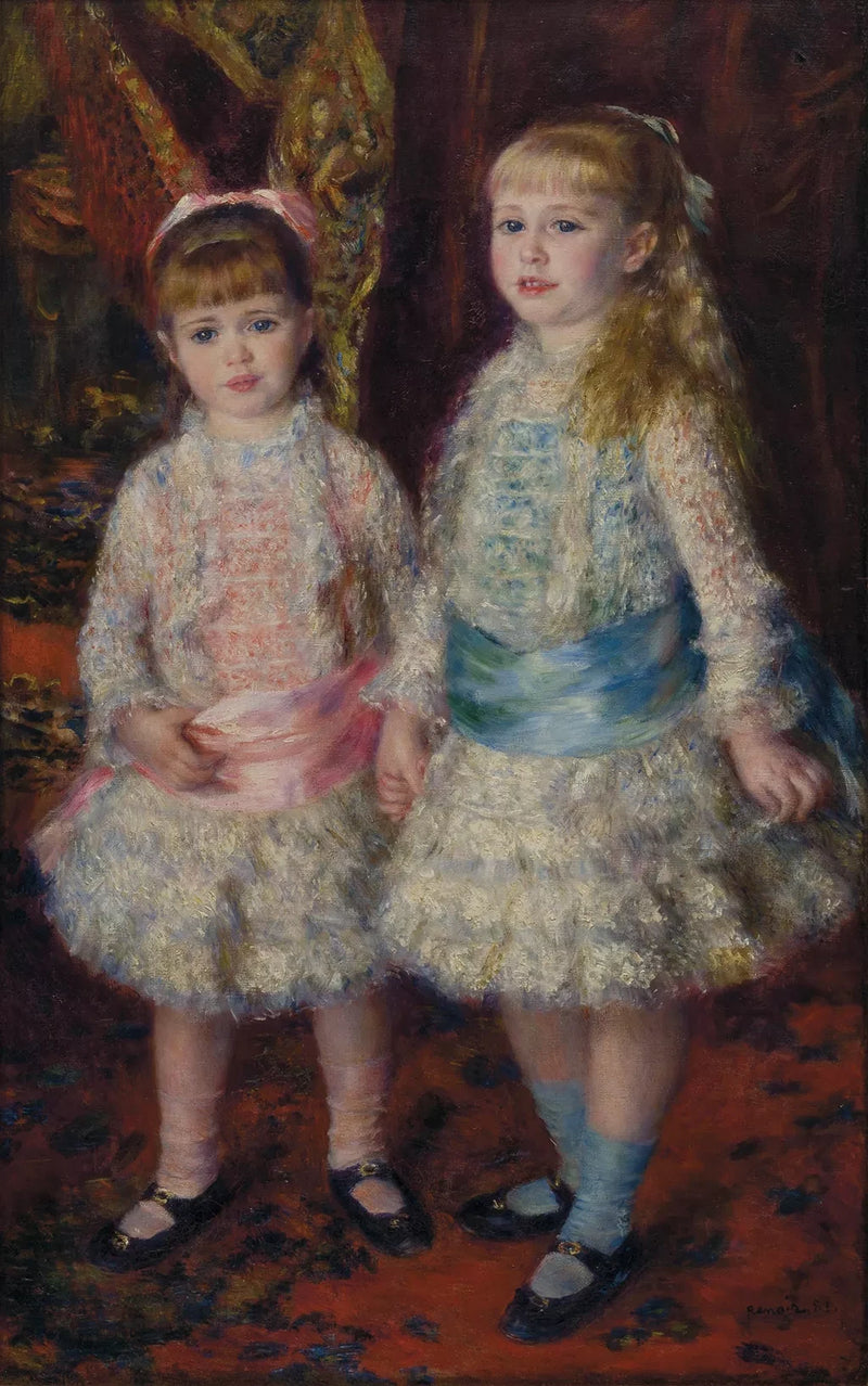 Roze en Blauw - Pierre-Auguste Renoir