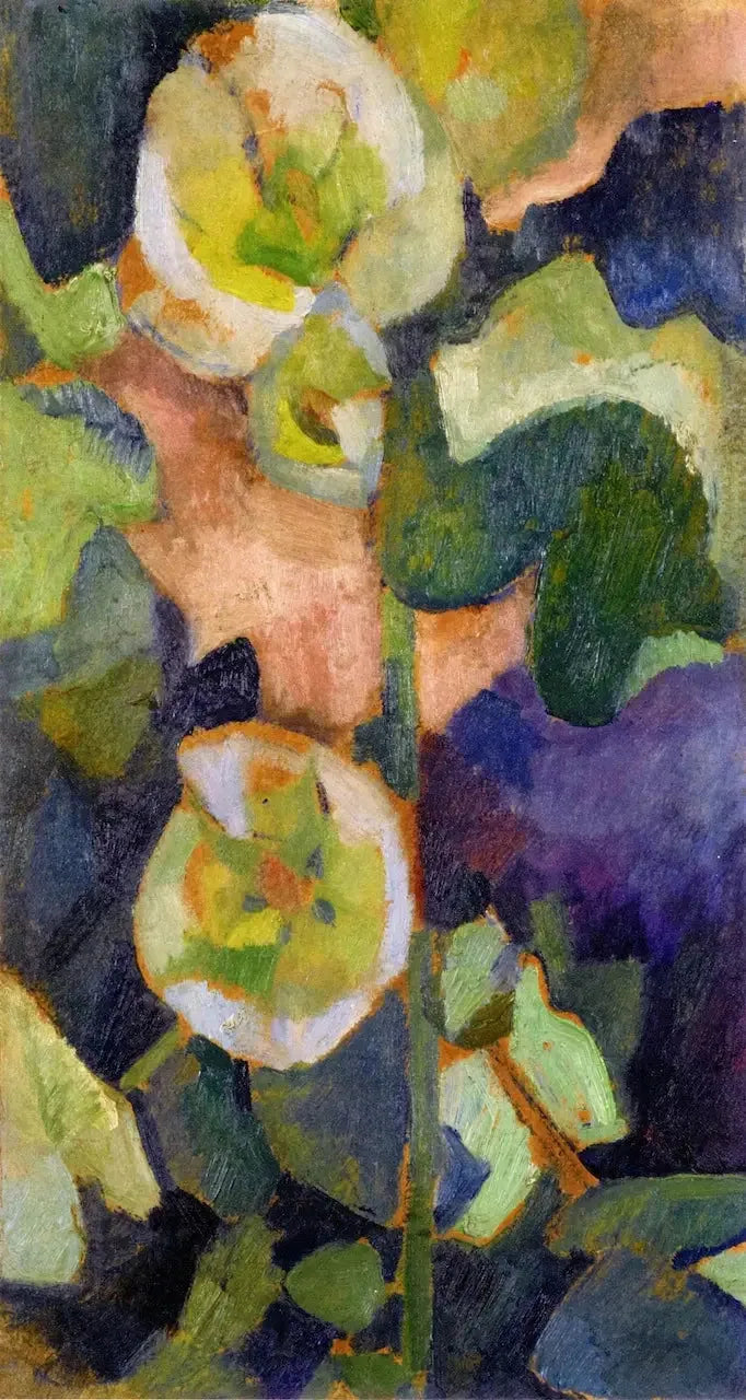Witte stokroos - Robert Delaunay