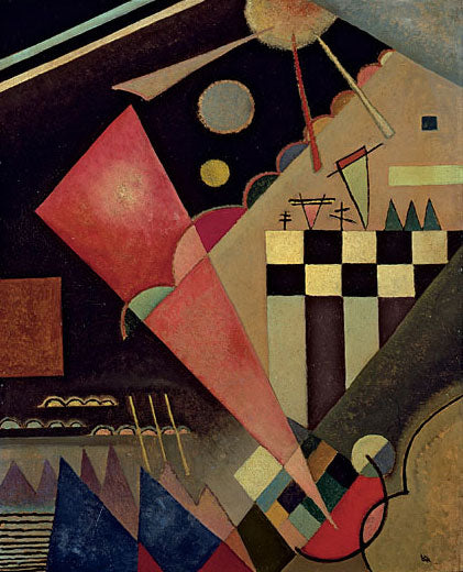 Rose vif et silencieux - Vassily Kandinsky image 1 reproduction artisanale de tableau