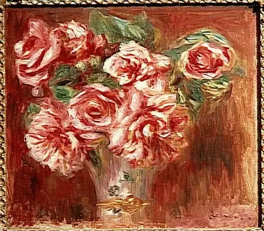 Rozen in een vaas - Pierre-Auguste Renoir