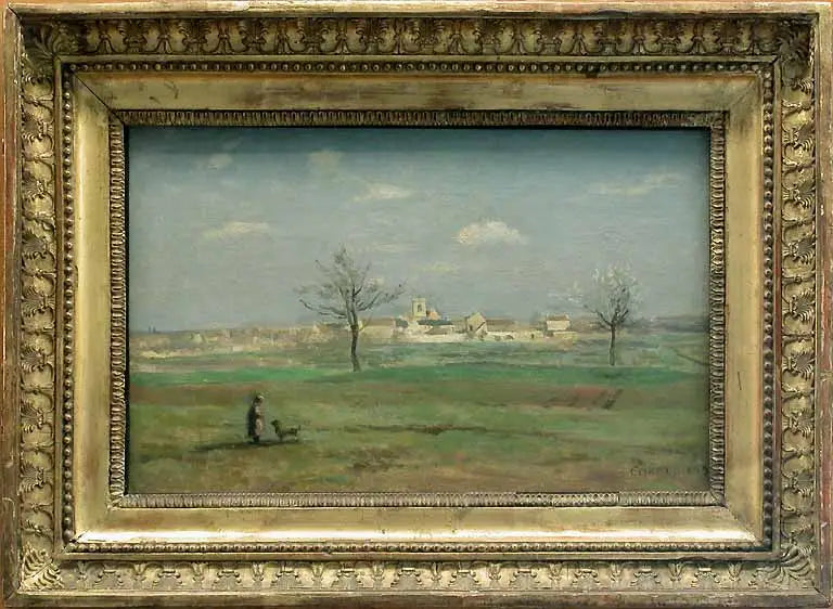 Rosny. Uitzicht op het dorp in de lente - Jean-Baptiste Camille Corot