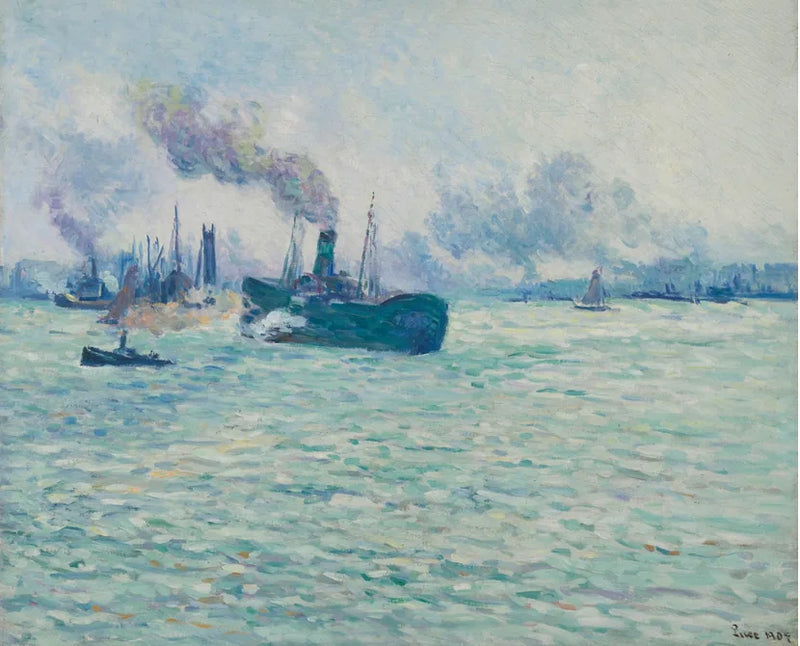 Rotterdam, haven scène - Maximilien Luce