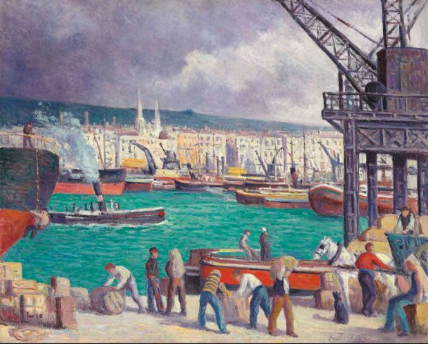 Rouen, de haven - Maximilien Luce