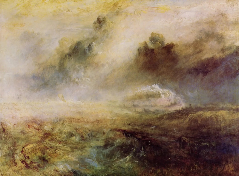 Ruwe Zee met Wrakstukken - J. M. W. Turner