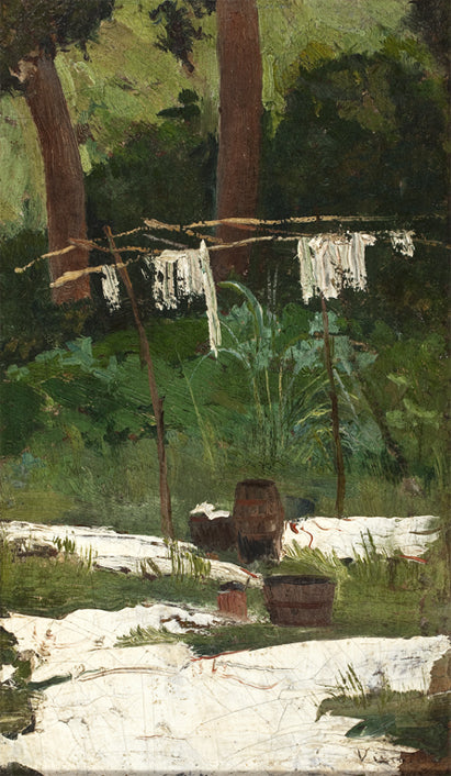 Roupa no varal - Eliseu Visconti image 1 reproduction de peinture à l’huile