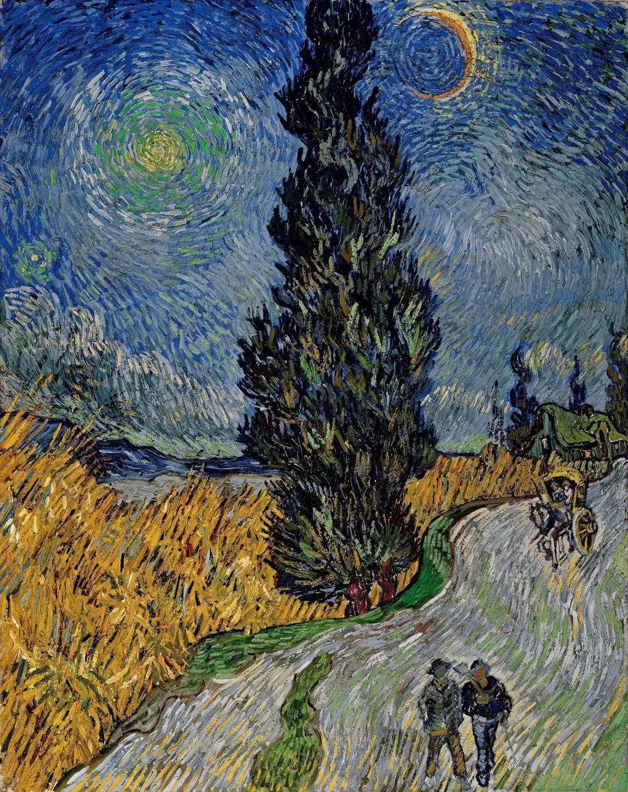 Weg met een cipres en een ster - Vincent van Gogh