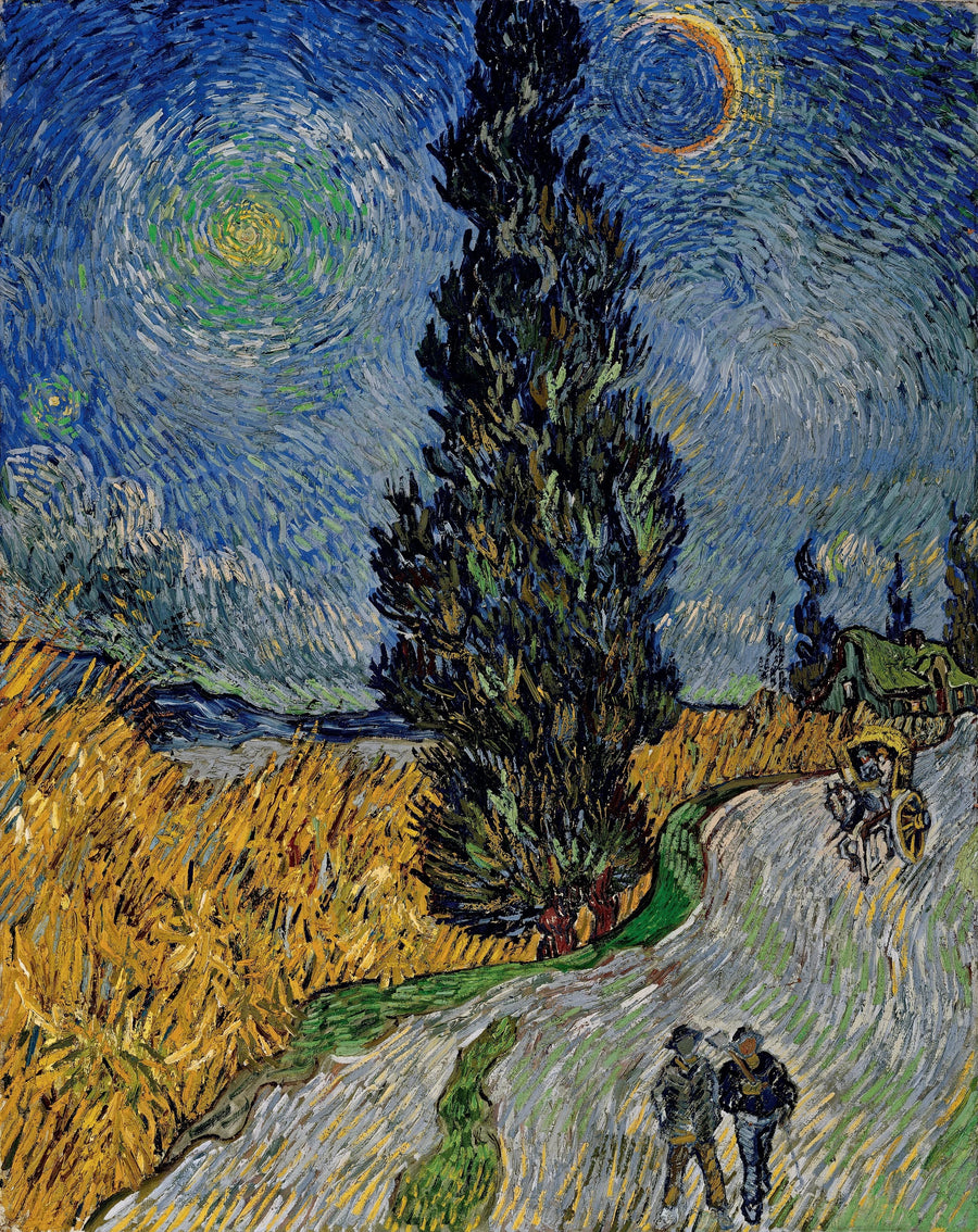 Weg met een cipres en een ster - Vincent van Gogh