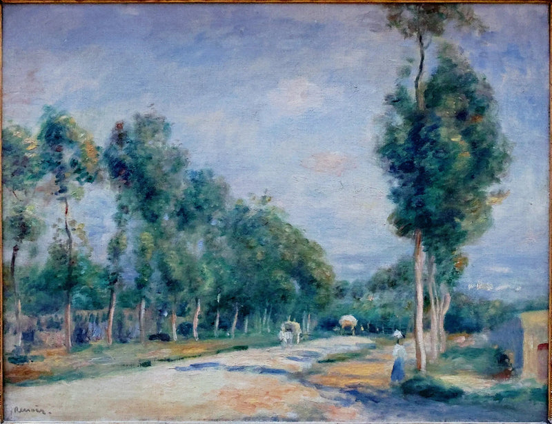 Route de Versailles naar Louveciennes - Pierre-Auguste Renoir