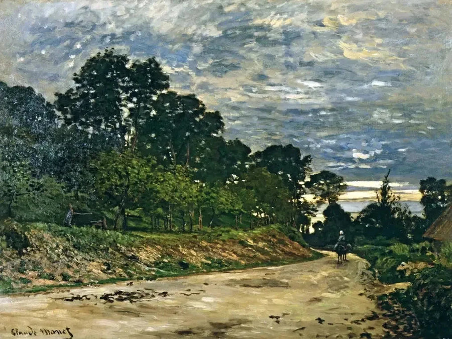 De Weg voor de boerderij Saint-Siméon W24 - Claude Monet