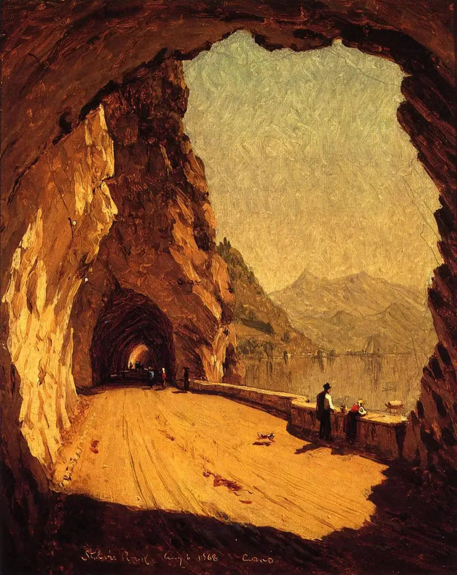 Stelviopas aan de rand van het Comomeer - Sanford Robinson Gifford