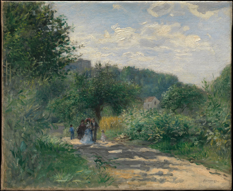 Een weg in Louveciennes - Pierre-Auguste Renoir