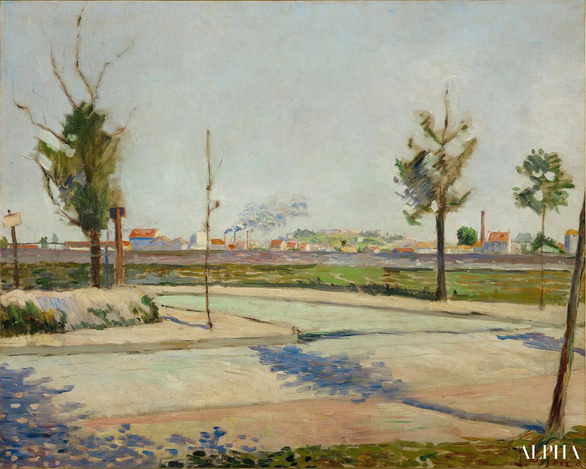 Route naar Gennevilliers - Paul Signac - Reproducties van schilderijen en hoogwaardige schilderijen