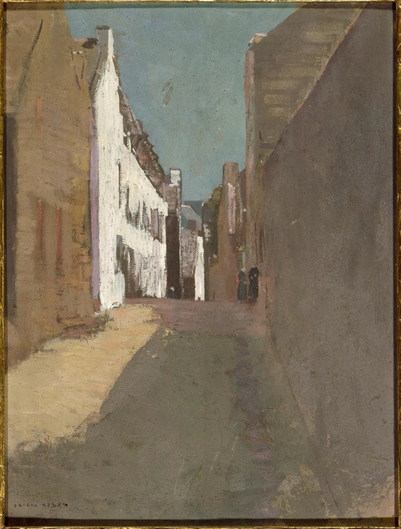 straat in Douarnenez - Odilon Redon