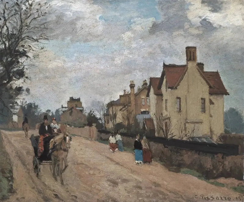 Straat in Upper Norwood - Camille Pissarro